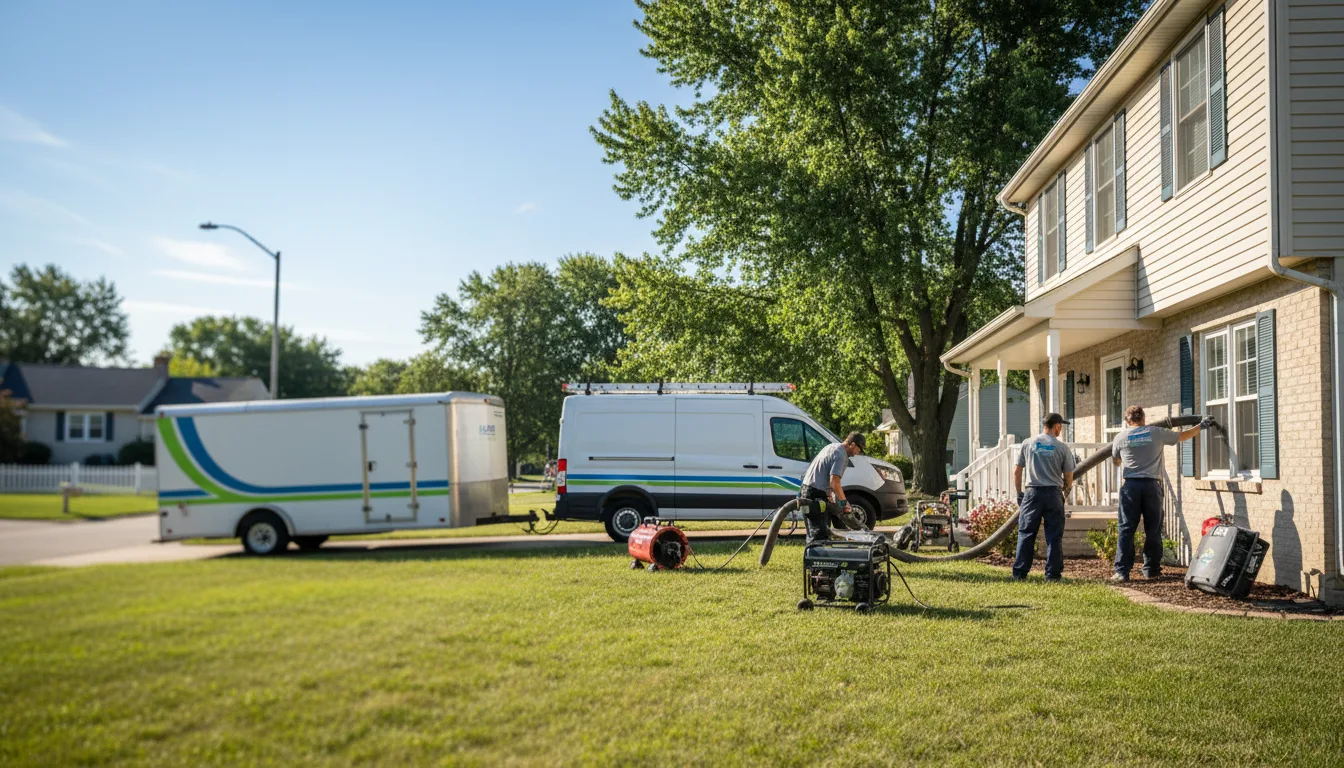Flooded Basement Restoration And Cleanup With Repair in Mascoutah, IL near me